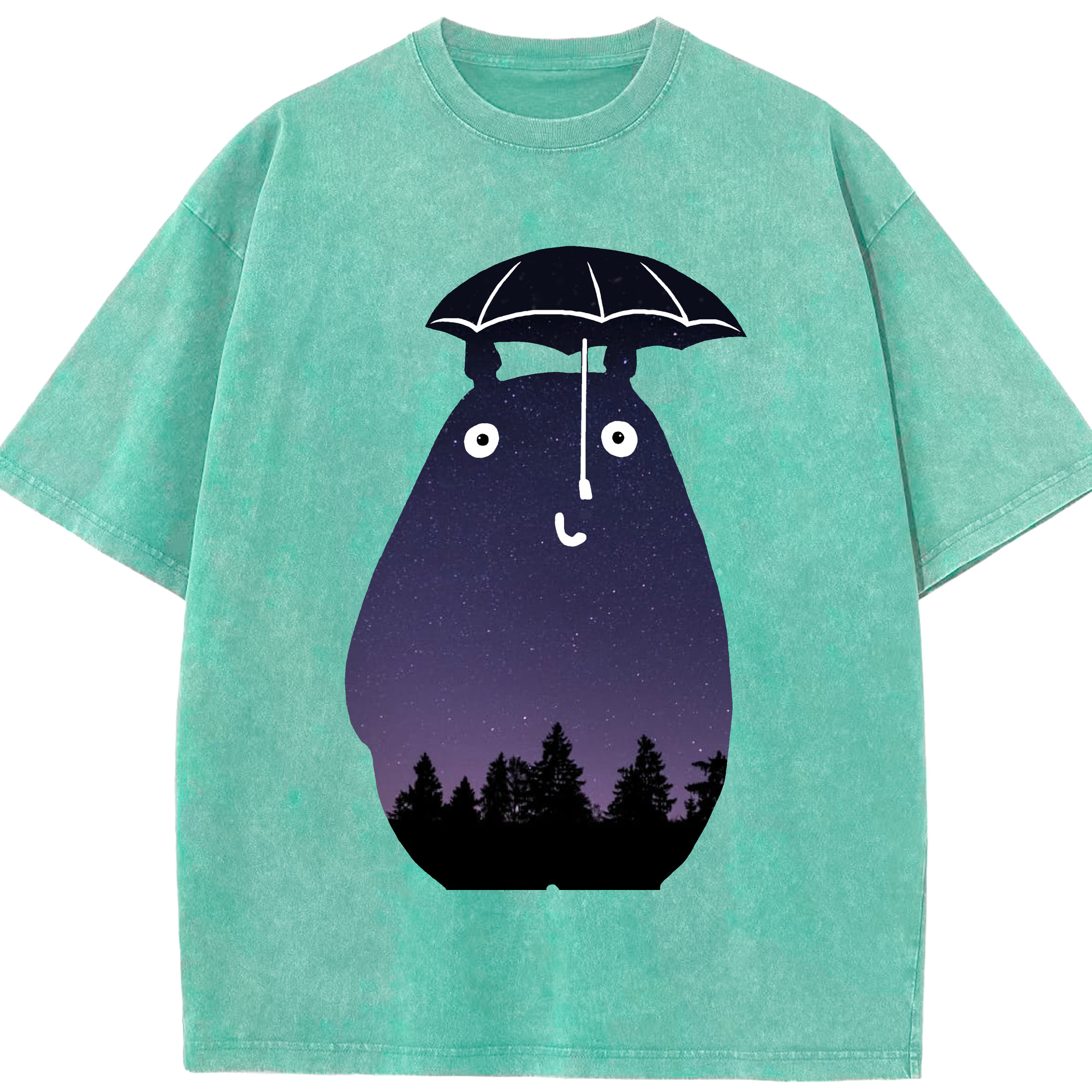 （画像用） となりのトトロ 草壁メイ 草壁サツキ My Neighbor Totoro Satsuki Kusakabe Mei Kusakabe 綿100% ヴィンテージ風 半袖Tシャツ（フロントプリント）